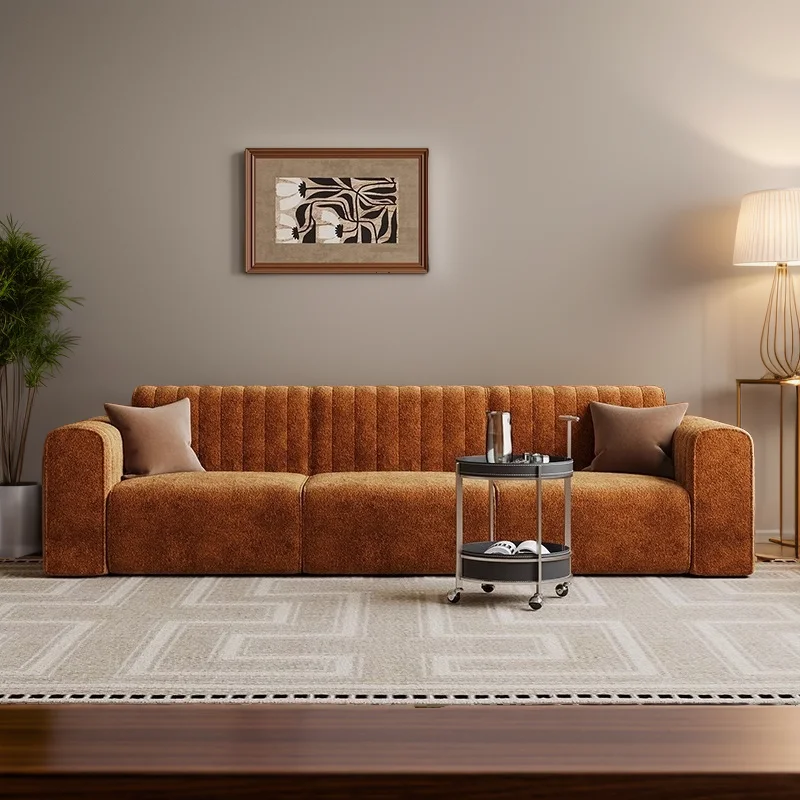 중세 레트로 디자이너 모듈 조립형 직선형 패브릭 소파 중세 거실 B&B 뷰티 살롱 리셉션 소파