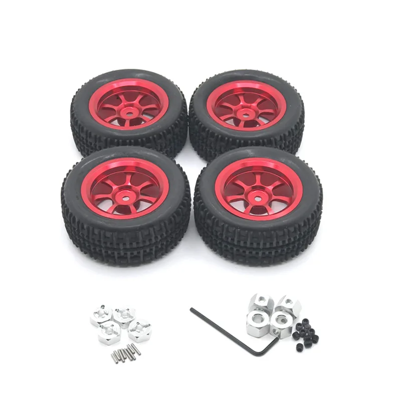 

Suitable for WLtoys 144001 144010 124016 124017 124018 124019 LC RC Car Metal Upgrade, Heightening and Increasing Wheel Set