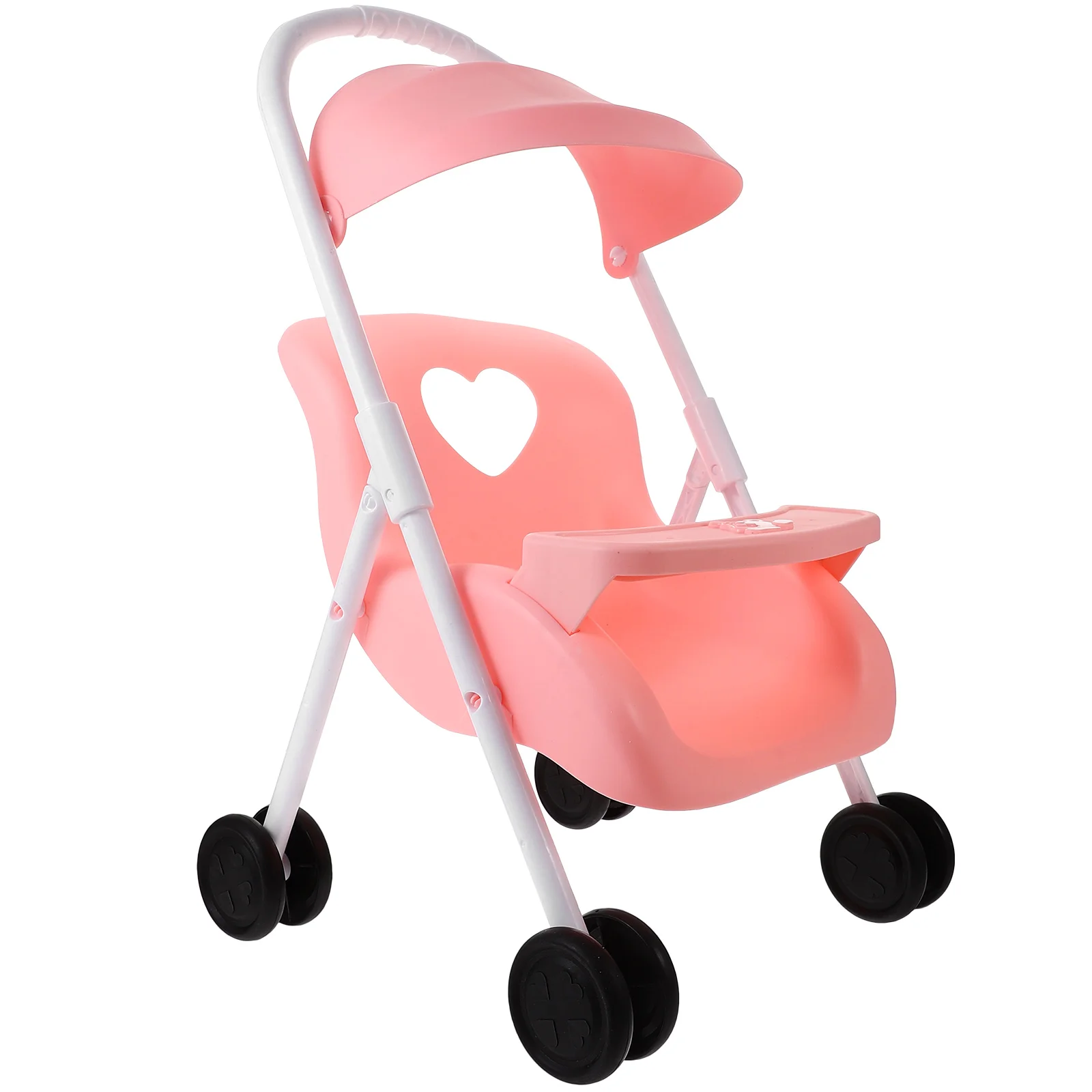 Pram Stroller Furniture Dolly Carriage My First Dolls Pink Mini House Baby Childrens Toys