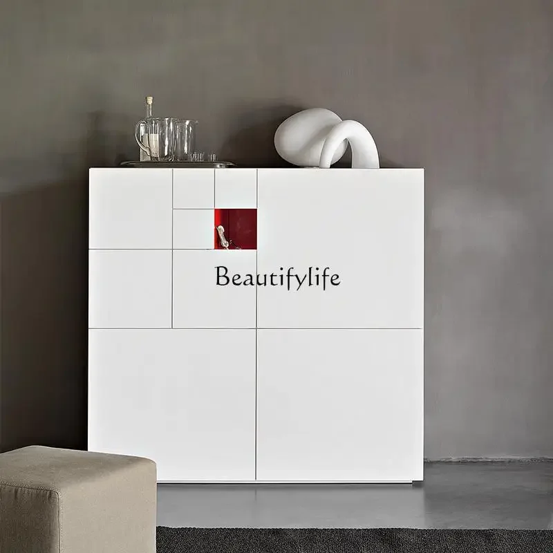 

LJYItalian minimalist paint porch cabinet restaurant tea cabinet