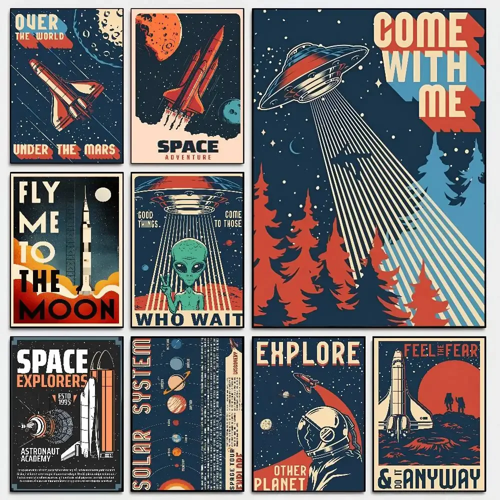 Come With Me Poster Self-adhesive Art Room Entrance Restaurant Wall Decor Art Painting