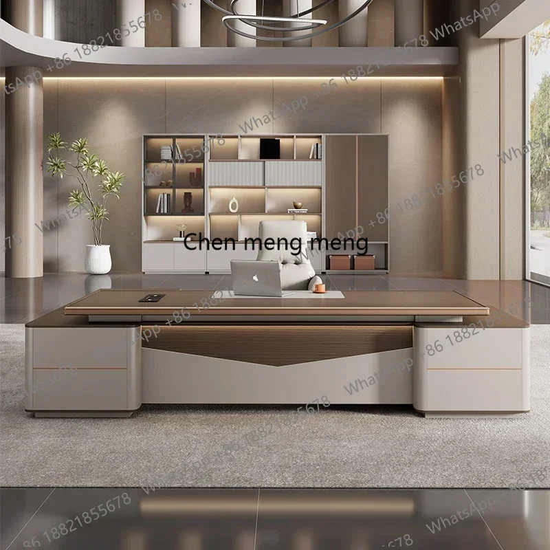 Discount Vintage Unusual Office Desk Reception Modern European Reading Office Desk Chair Cabinets Luxury Wooden Bureau Home Furn