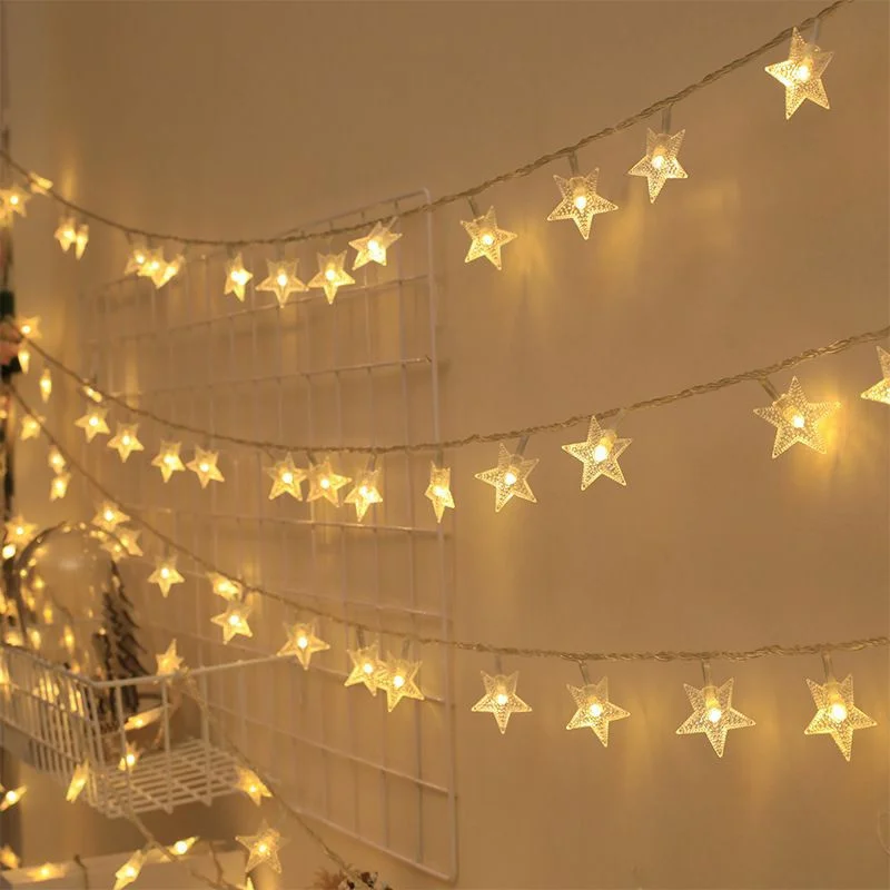 Islamic Festival Fairy Star LED Lights - Eid & Ramadan Decor for Indoor Outdoor Home Wedding Celebrations