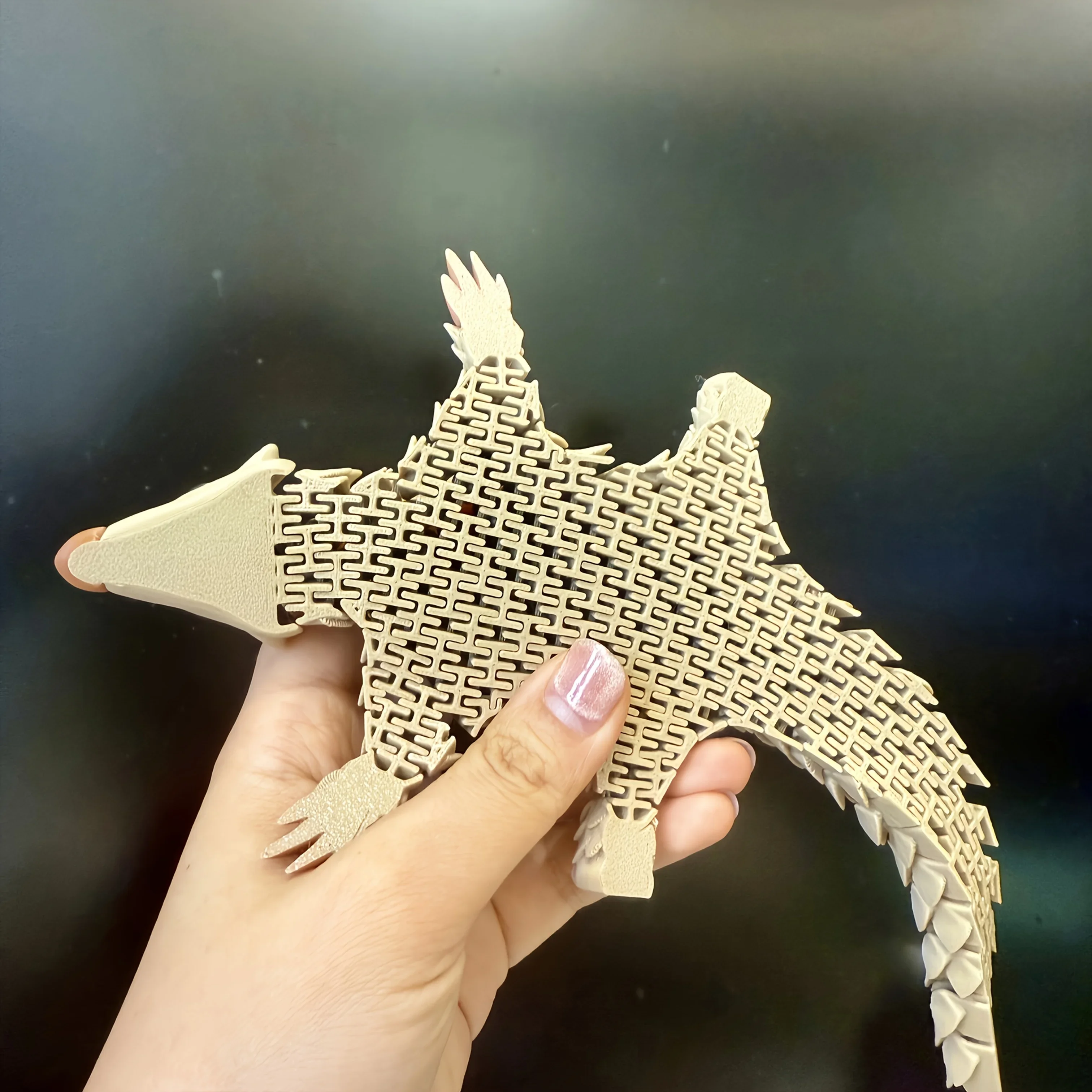 تمثال القنفذ الأنيمي المطبوع ثلاثي الأبعاد - ديكور حيوانات متدرج من البلاستيك المتين، لا حاجة للكهرباء للاستخدام الداخلي/الخارجي، Pe #4