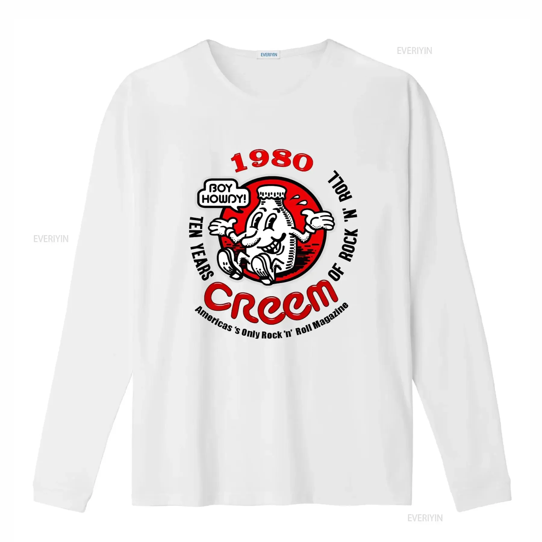 1980 Creem Magazin Retro Cartoon Milk Bottle Softstyle T shirt vintage Washed homme streetwear Unisex Soft Versatile Breathable