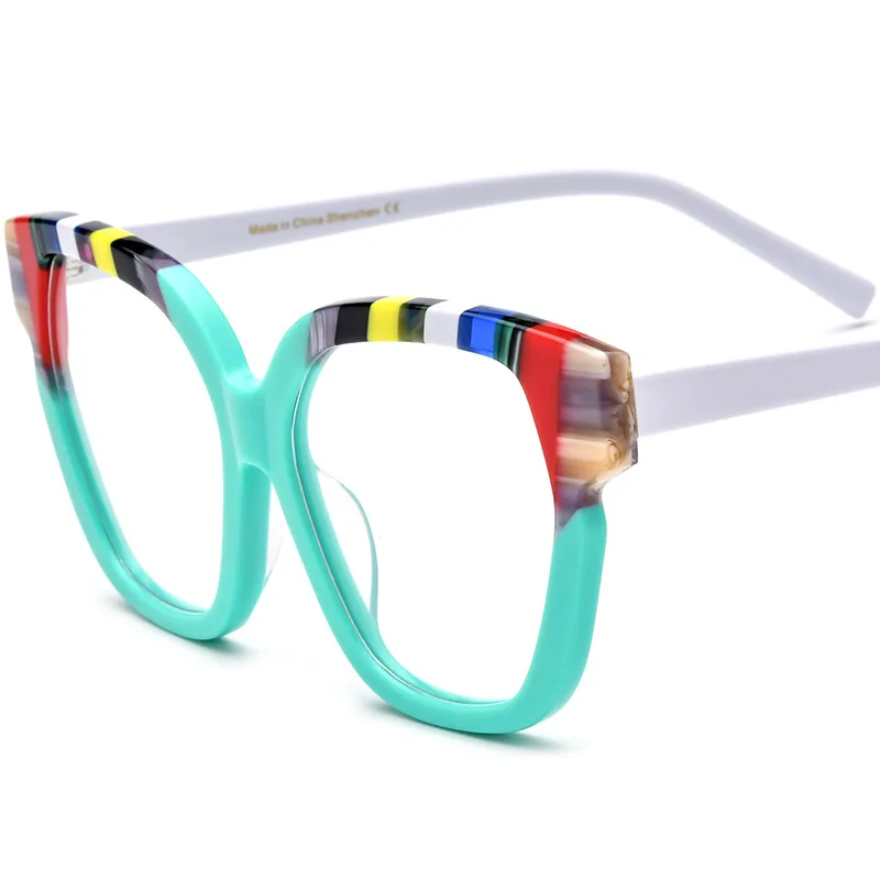 

Cat-eye plate glasses frame men and women advanced glasses can be equipped with myopia glasses anti-blue light glasses frame