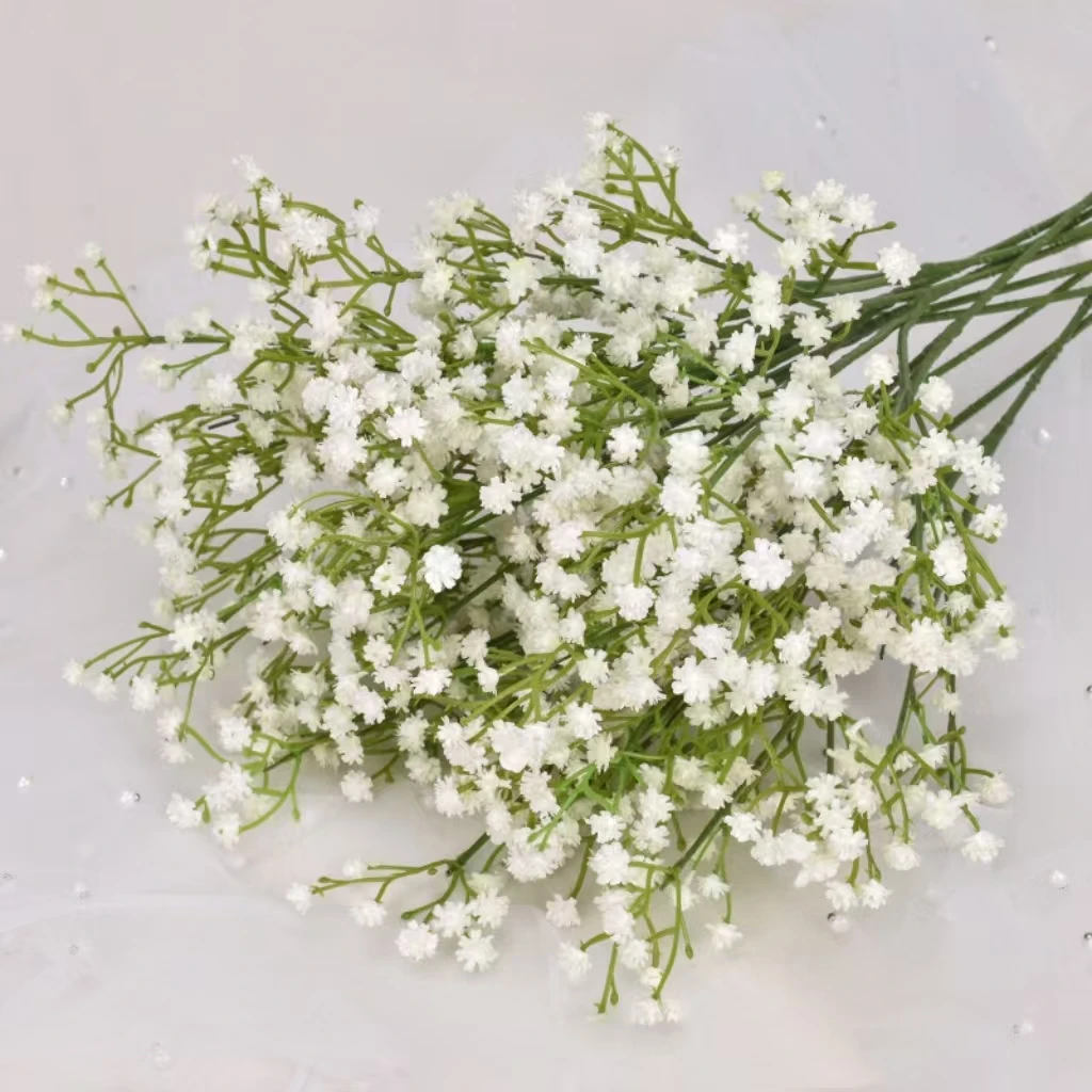 3 forks starry sky artificial flower bride wedding bouquet plastic soft feel wedding decoration party flower arrangement DIY