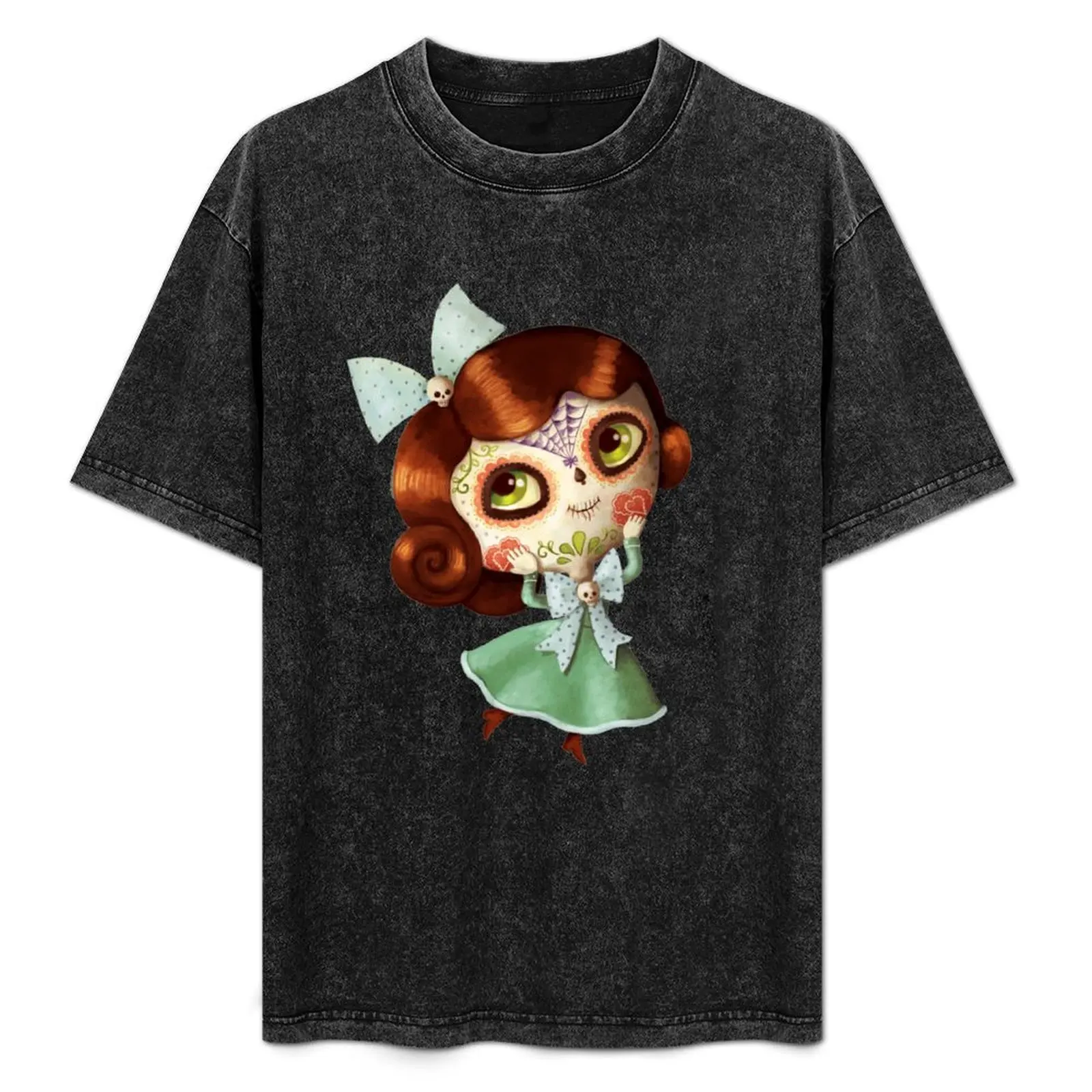 

The Day of The Dead Vintage Doll T-Shirt t shirt man plain man t shirts high quality luxury brand T-Shirt