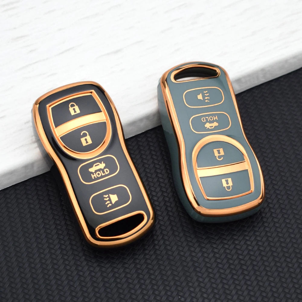 Funda para llave de coche con 3/4 botones para Nissan Sentra Armada 350Z Altima Maxima para Infiniti FX35 EX35 FX45 QX56 G35 M45 I35