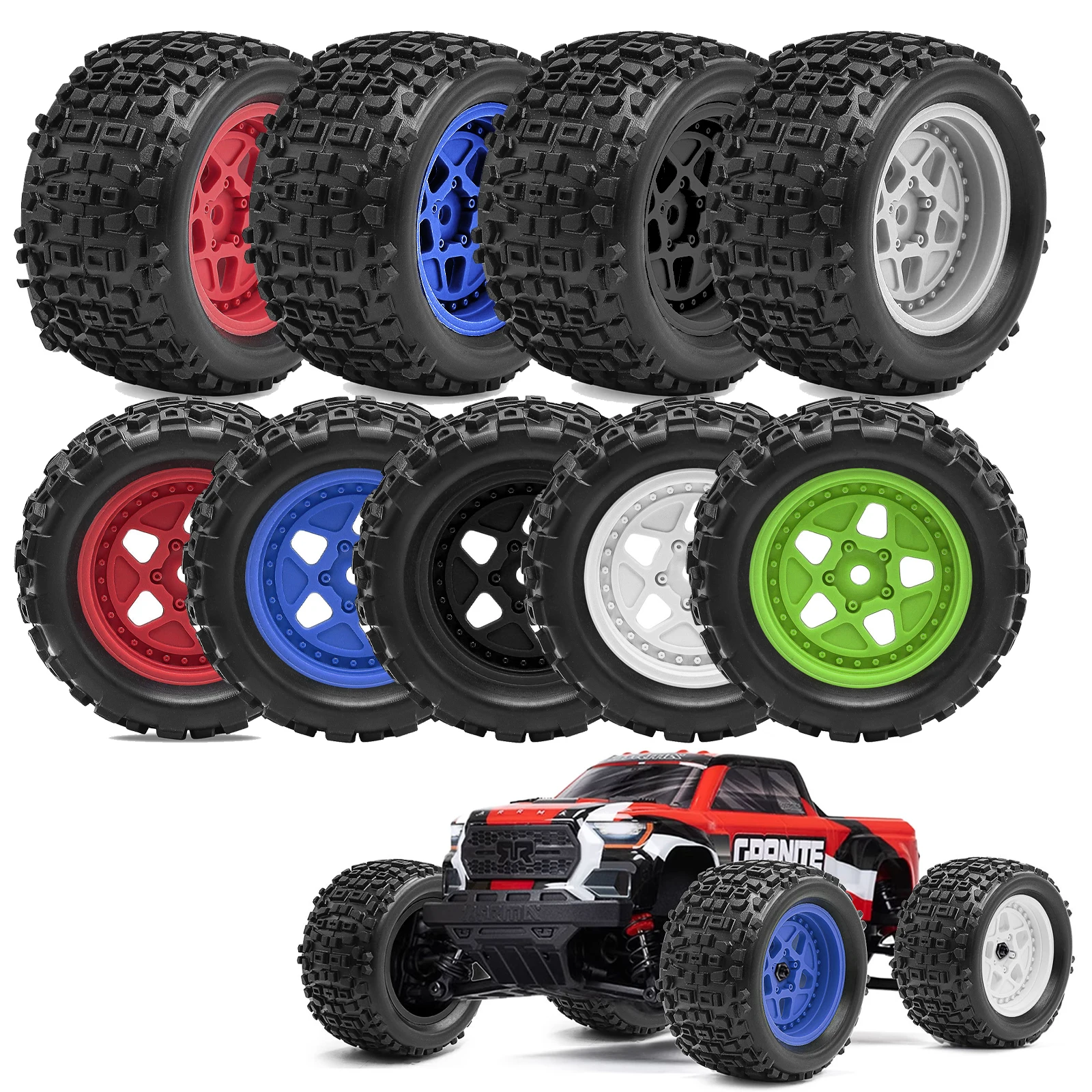 

Комплект для обновления RC колес и резиновых шин для ARRMA 1/18 TYPHON GROM GRANITE