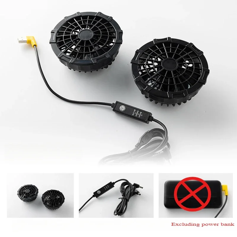 2025 New Fan Ice Sunscreen Clothes Men's Summer Cooling Air Conditioning Coat High Temperature Fishing Refrigeration Work Jacket