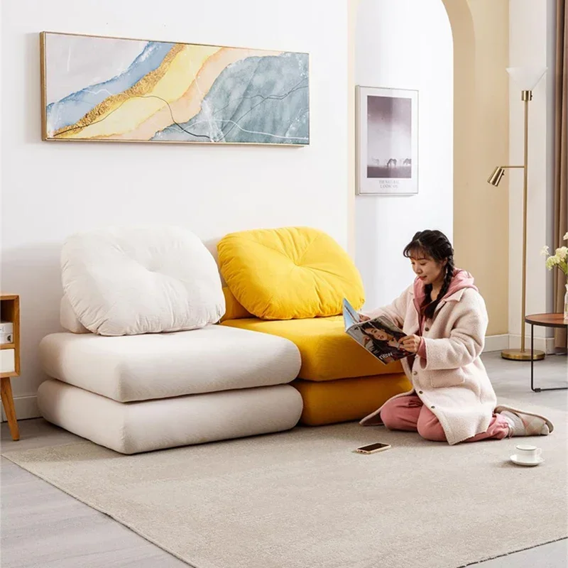 

Nordic Fabric Sofa Apartment Combination Tatami Module Sofa Kawaii Designs Divano Soggiorno Di Lusso Contemporary Furniture