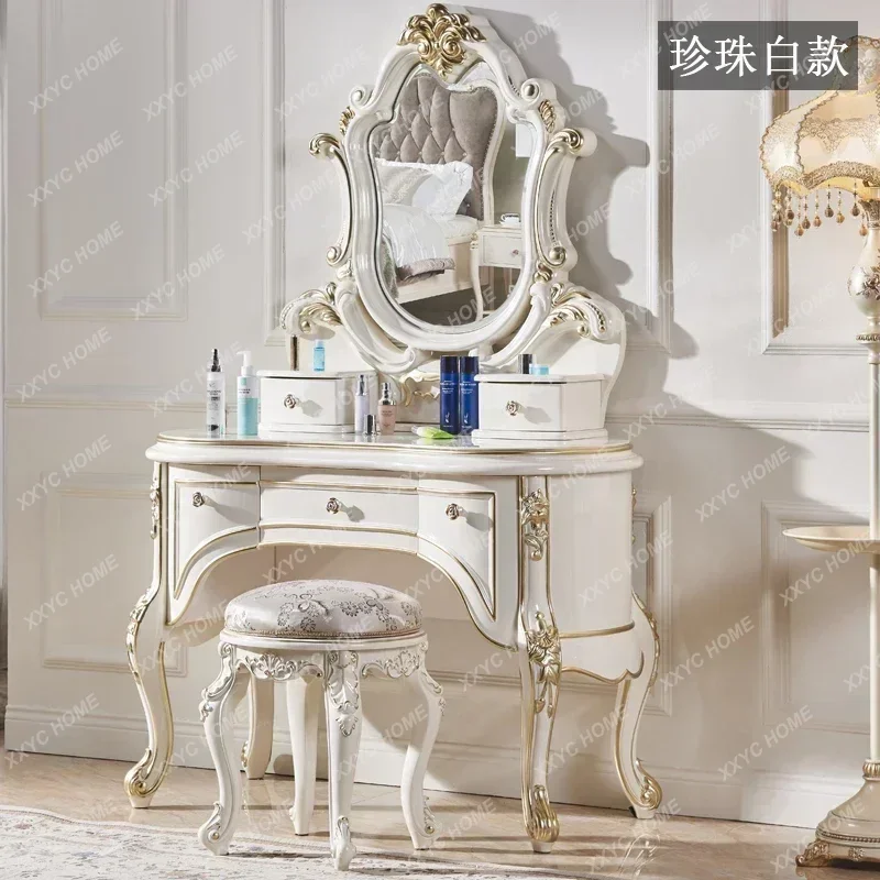 

LLuxury Box Bedroom Dresser Drawers Girl Women Living Room Dressing Table Storage Makeup Furniture