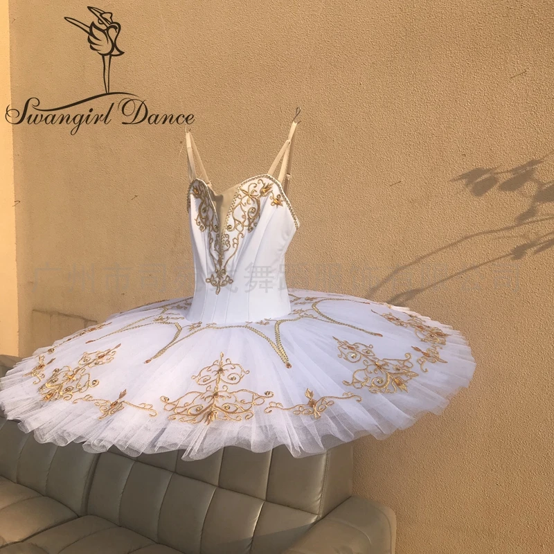 White Professional Ballet Tutu Tutu Skirt Classic Ballet Don Quixote Tutu Disc Skirt Hard Tutu Tutu BT9067