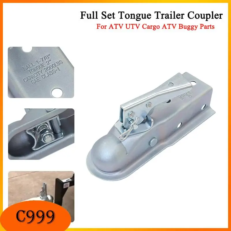 

Beach bike trailer hook accessories modified trailer frame connection device connected to tractor universal ball head cover