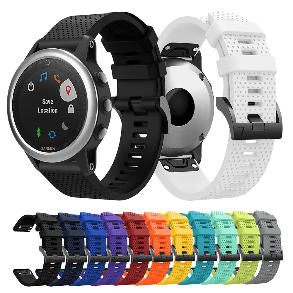 20mm Quick Release Silicone Strap For Garmin Fenix 5S/5S Plus 6S Pro Smart Watch Band for Garmin Fenix 7S Pro/7S Sapphire Solar