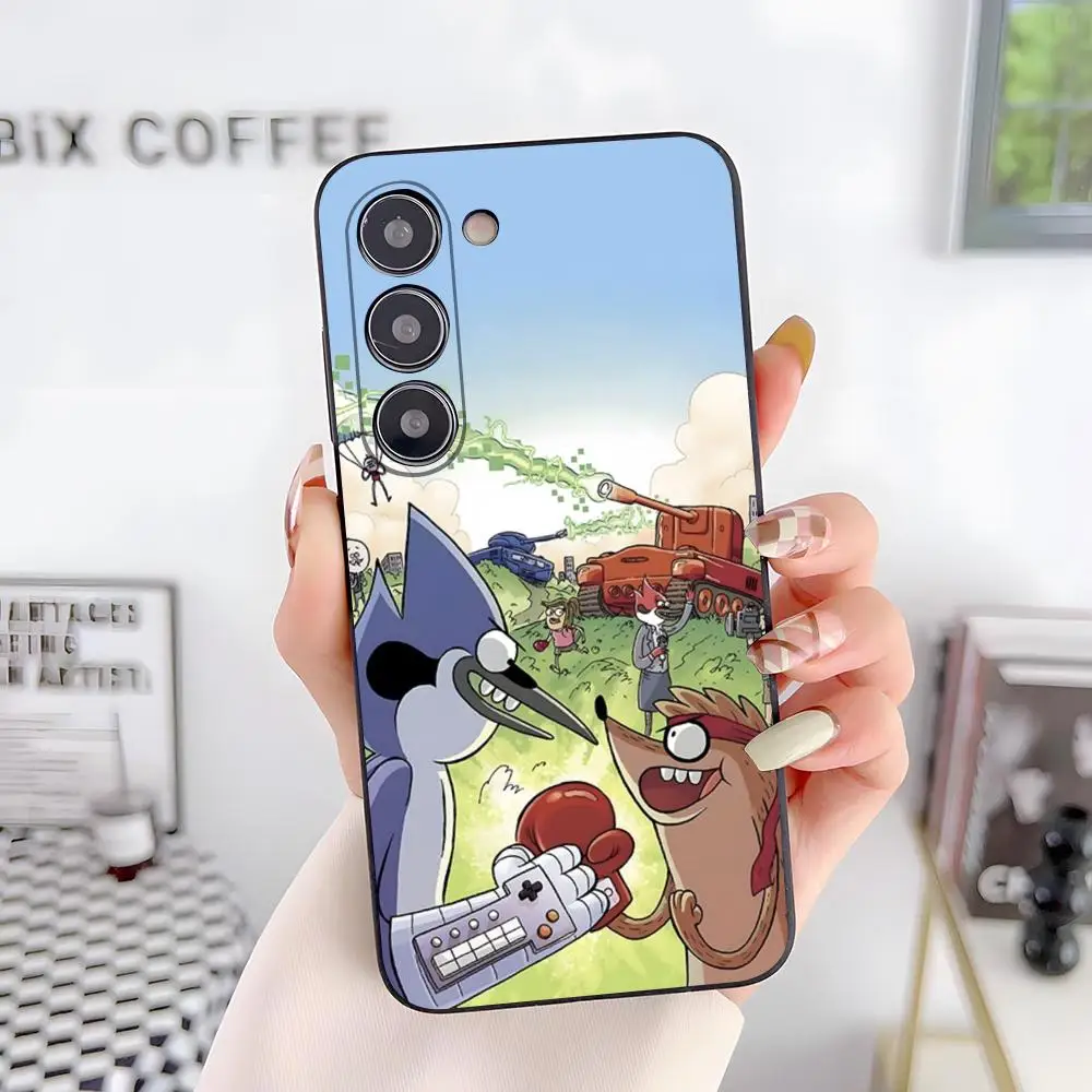 R-Regular Cartoon Show Movie Phone Case For Samsung A57 A37 A17 A56 A36 A26 A16 A25 A35 A55 A34 A24 A54 Black Soft Shell