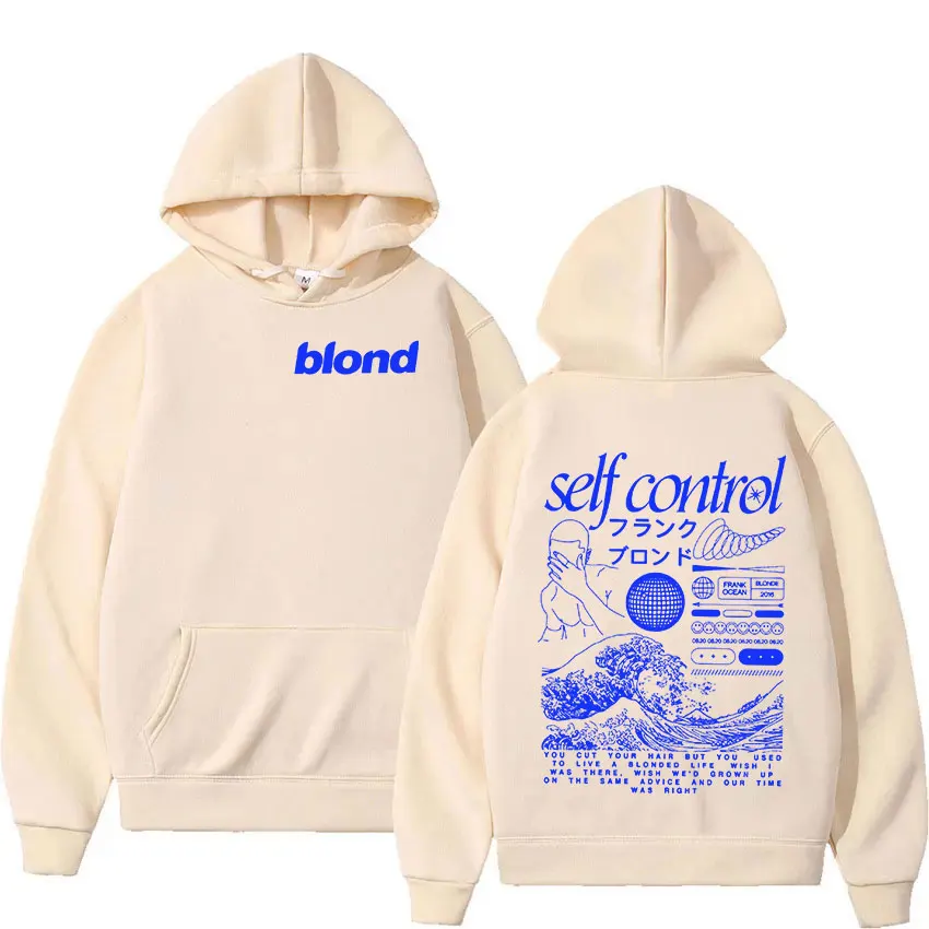 Rapper Frank Print Pullover felpa con cappuccio da uomo Hip Hop blonde Album abbigliamento felpa uomo donna Casual Fashion Ocean oversize con cappuccio