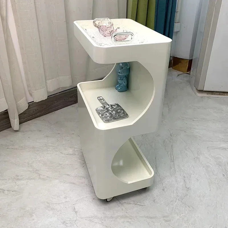 Modern Luxury Rolling Cart Nordic Creativity Beauty Utility Salon Trolley Storage Utility Commercial Furniture Carrinho FYST