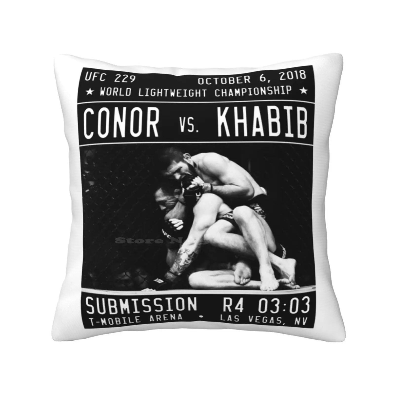 

The Choke Funny Cute Decor Square Pillowcase Conor Vs Khabib 229 Nurmagomedov Las Vegas Nevada Ultimate Fighting Lightweight