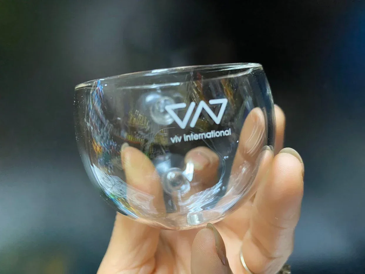 VIV Crystal Glass Polka-shaped Cultivating Landscape Cup