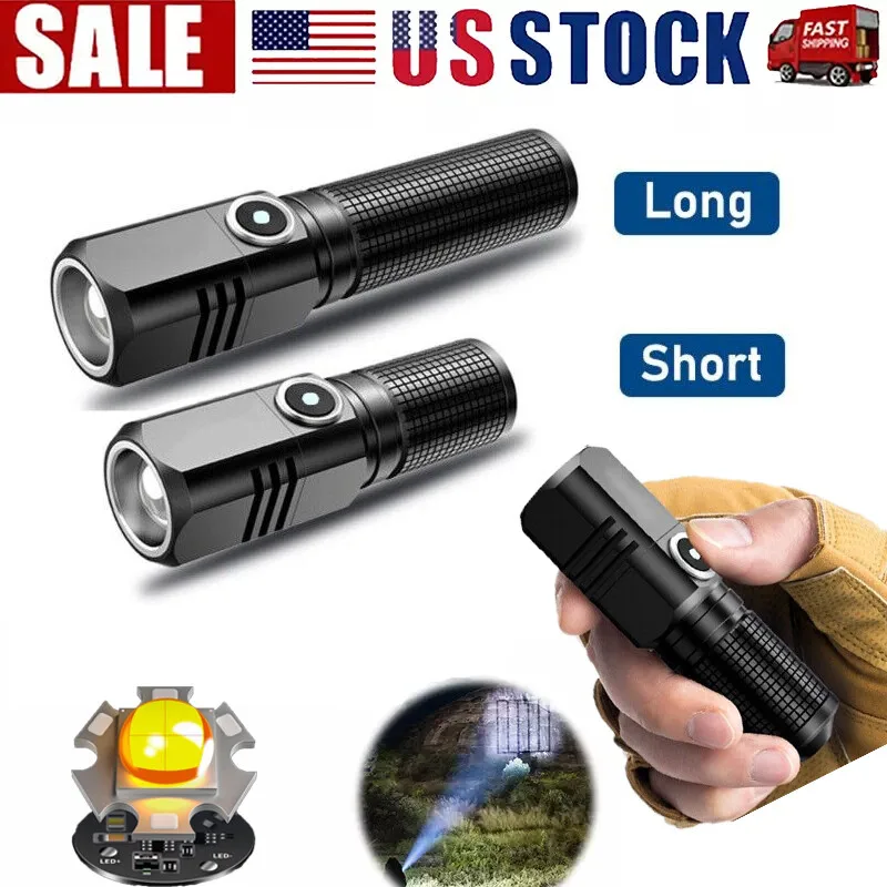 

Powerful Flashlight Zoomable Rechargeable Flashlight Outdoor Camping Hiking Night Fishing Tactical Torch Emergency Waterproof