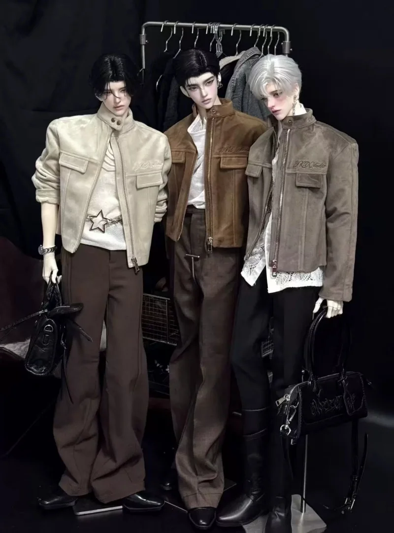 

BJD doll clothes - suitable for size 75/77 Uncle. Versatile short-style suede jacket and plush coat. Doll accessories
