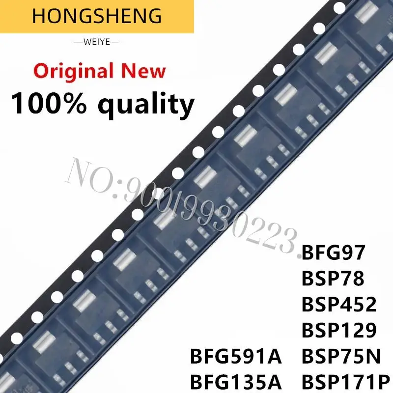 100% New 10pcs/lot BFG591 SOT223 BFG591A SOT-223 SMD BFG135A BFG135 BFG97 BSP78 BSP452 BSP129 BSP75N BSP75 BSP171P BSP171