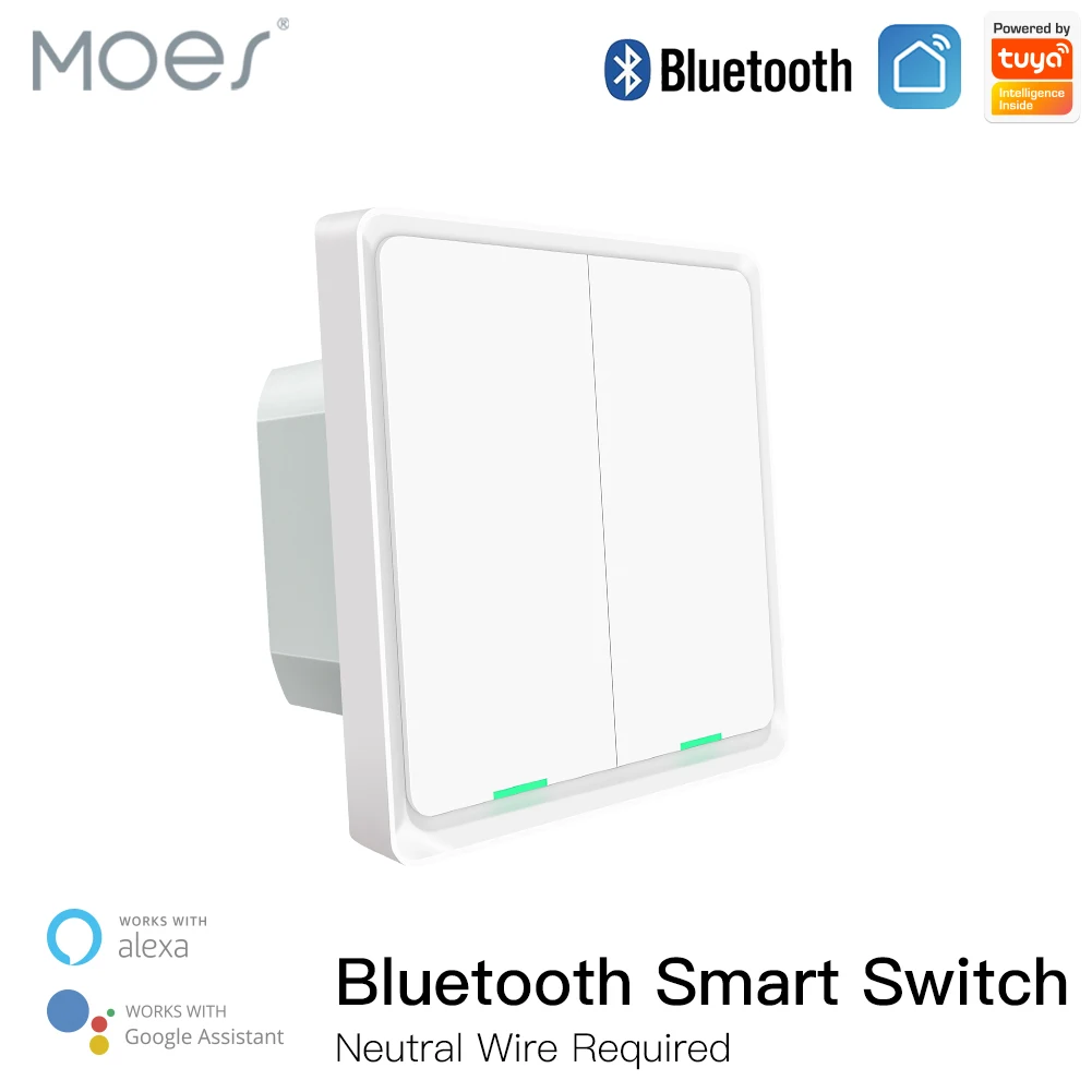 Tuya Bluetooth Smart Light Switch Neutral Wire Required Bluetooth Sigmesh Functional Multi-control Association Relay Status in S