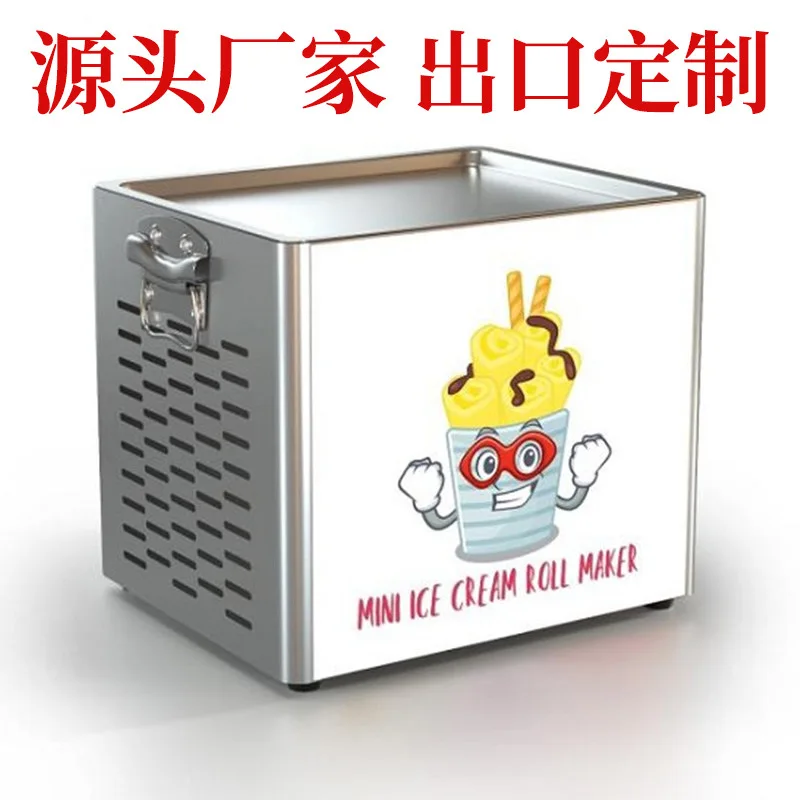 Máquina de rollo de helado frito de escritorio Zhuofu, máquina de yogur frito, frito, máquina de granizado, coca cola, café s