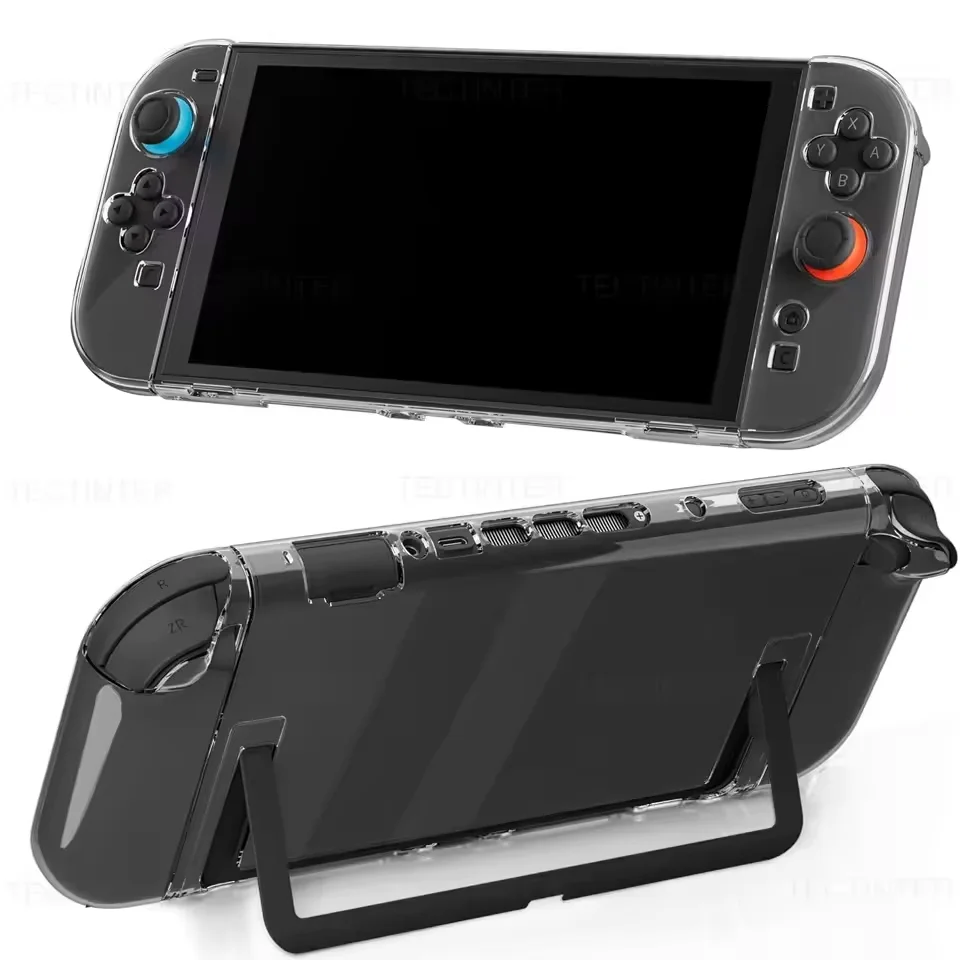 Transparent Protective Case For Nintendo Switch 2 Game Console Full Protector TPU+PC Shell Cover Shell for Switch 2 Accessories