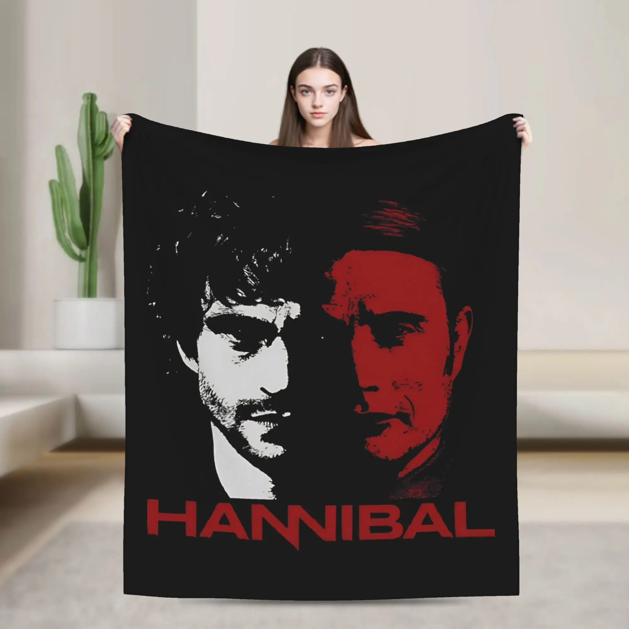 

Hannibal Blanket Cover Mads Mikkelsen Plush Throw Blanket Bed Sofa Printed Soft Warm Bedsprea,
