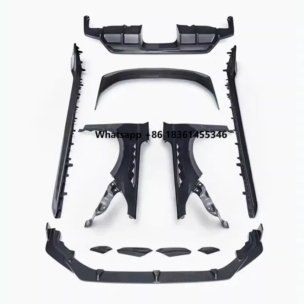 

For civic Modified New Style Auto Accessories Dry Carbon Fiber Front Rear Lip Fender Side Skirt Tail Wing Assembly