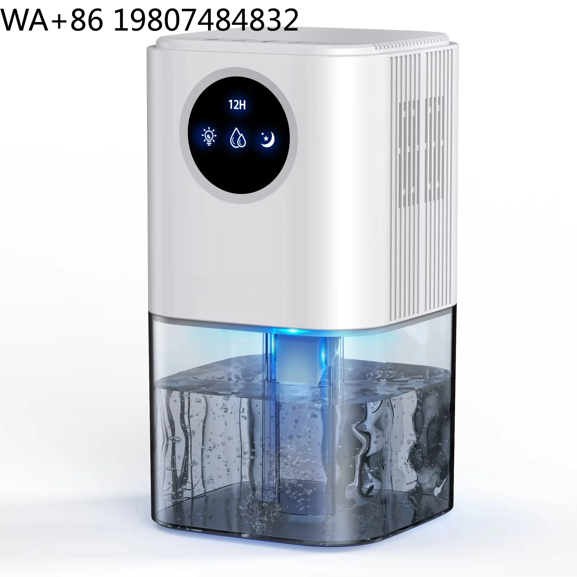 Portable Mini Damp Absorber Auto Full Water Shut-off LED Indicator Timer Sleep Mode Compact Mildew Remover For Closet Bathroom