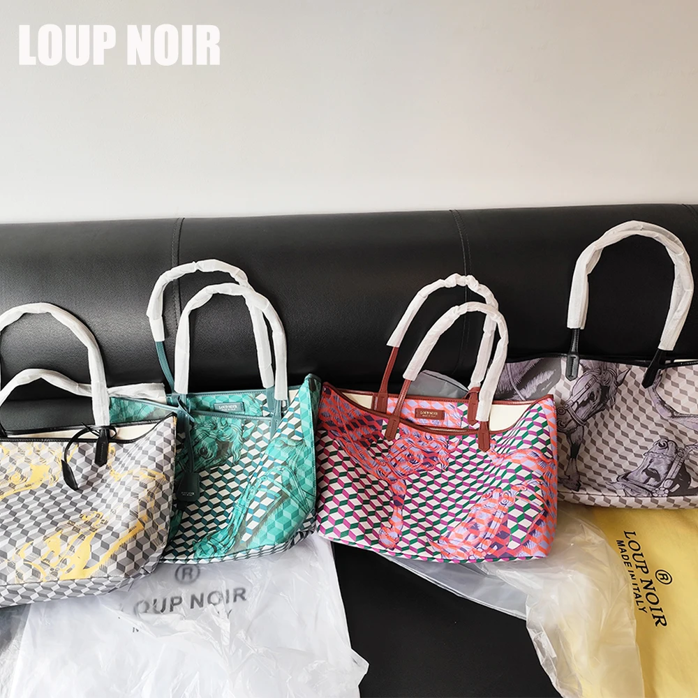 LOUP NOIR New Tote Bag for Women Famous Brands Bag Casual Totes Large Capacity noir bag Shoulder Women Bags High Quality