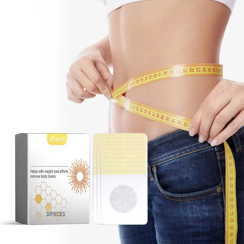 

30pcs/Pack Bee Lymphatic Drainage Slimming Patch Body Sculpting Belly Stickers Fat Burning Weight Loss Body Firming Waist Care