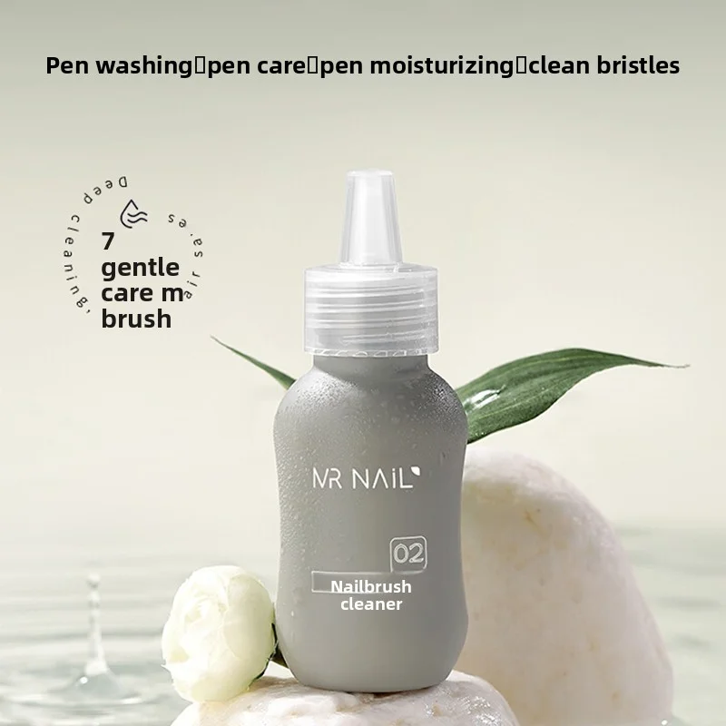 MRネイル 60ml ネイルブラシ液 光線療法ペン、ペイントペン、マニキュア用特殊洗浄ツール ネイルアートツール