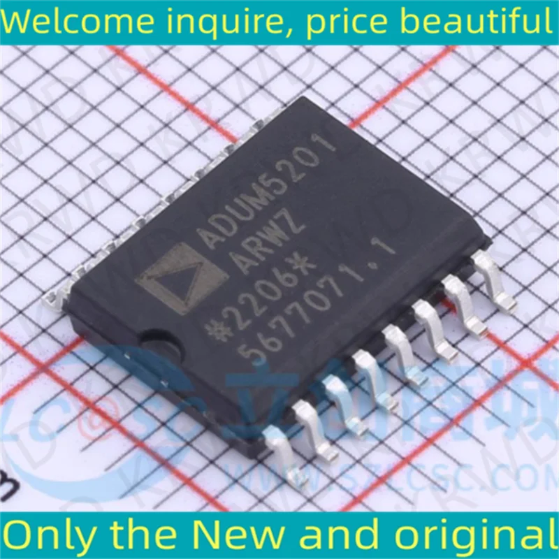 

5PCS New and Original IC Chip SOP16 ADUM5201ARWZ-RL ADUM5201ARWZ ADUM5201AR