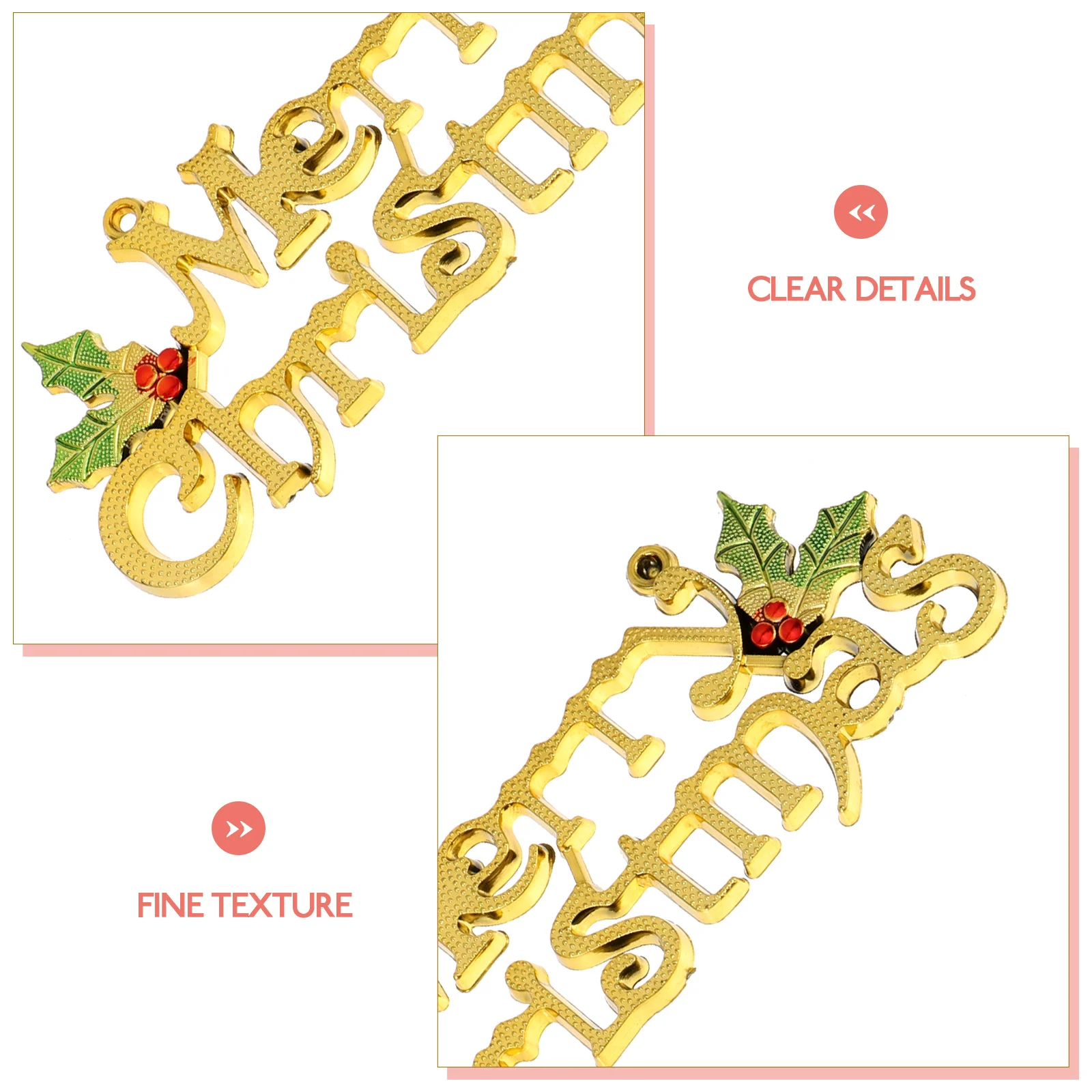 Feliz carta cabide de porta plástico sinal de natal pendurado pingente festivo estilo retro decoração segura pele amigável para o natal