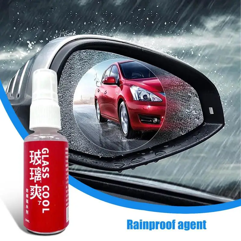 30ml agente de revestimento de filme spray de para-brisa eficaz remoção de filme de vidro visão clara agente à prova de chuva para espelhos de janela de carro casa