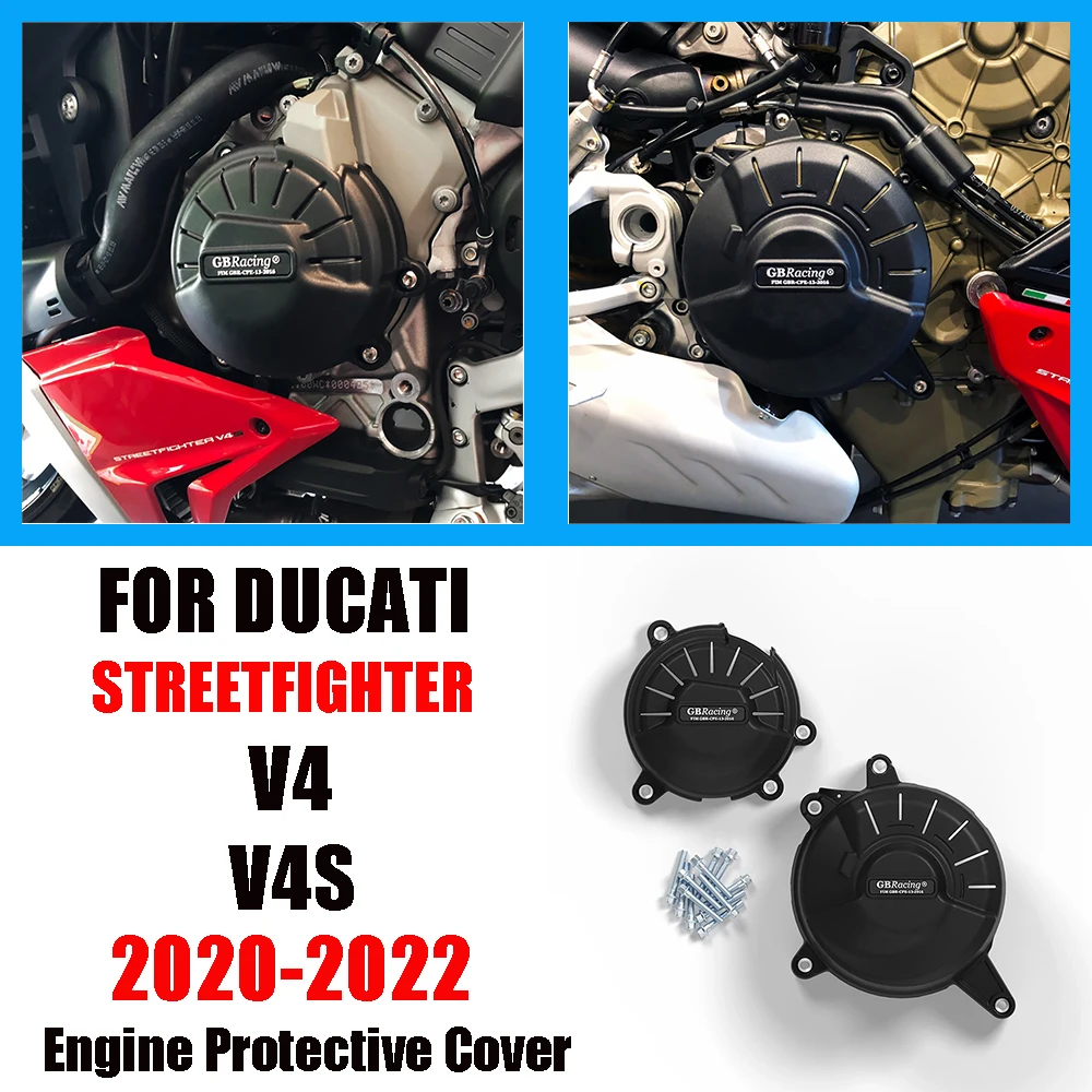 

Streetfighter V4 & V4S 2020-2022 For DUCATI Motorcycles Engine cover Protection case For GB Racing