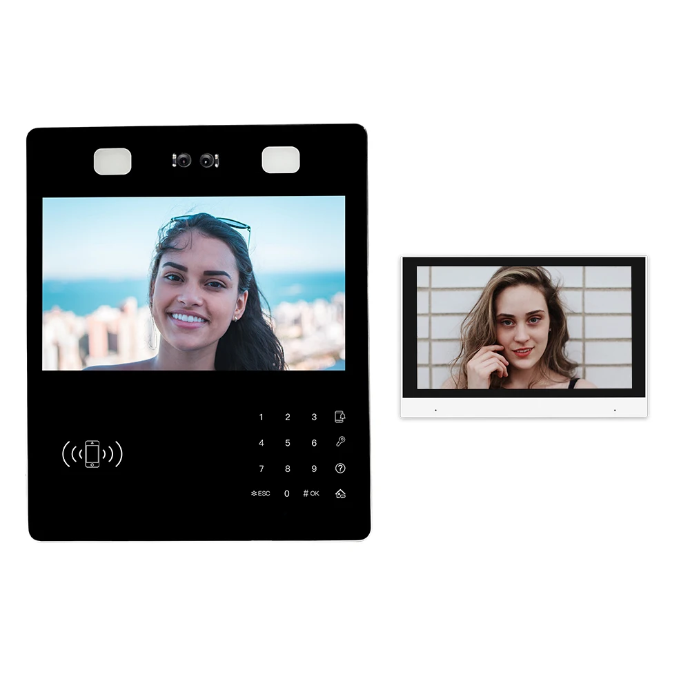 Thinmoo 13.3 Inch Biometric Video Intercom System Multi-Apartment Face Recognition