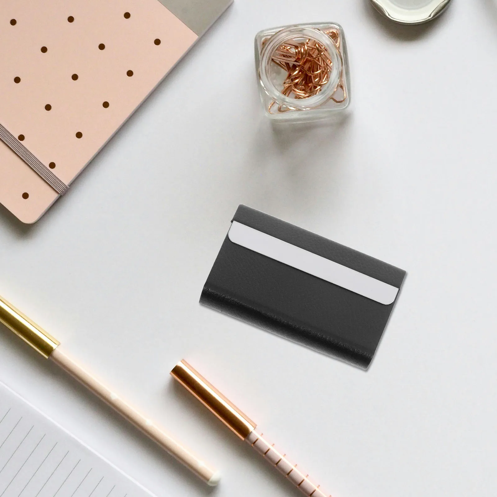 

Stainless Business Holder Organizer Portable Credit Case Name Card Box Magnetic Closure Storage For Professionals