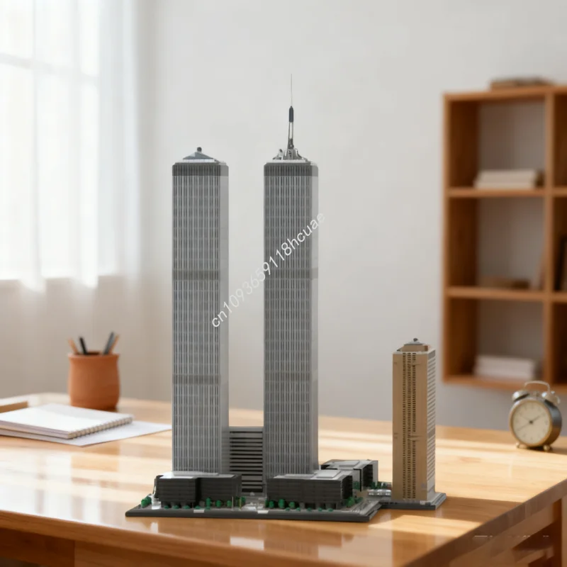 

7124pcs MOC World Trade Center Complex 1 Scale Model Christmas Gifts Building Blocks Toys Assemble DIY Creative Idea Education