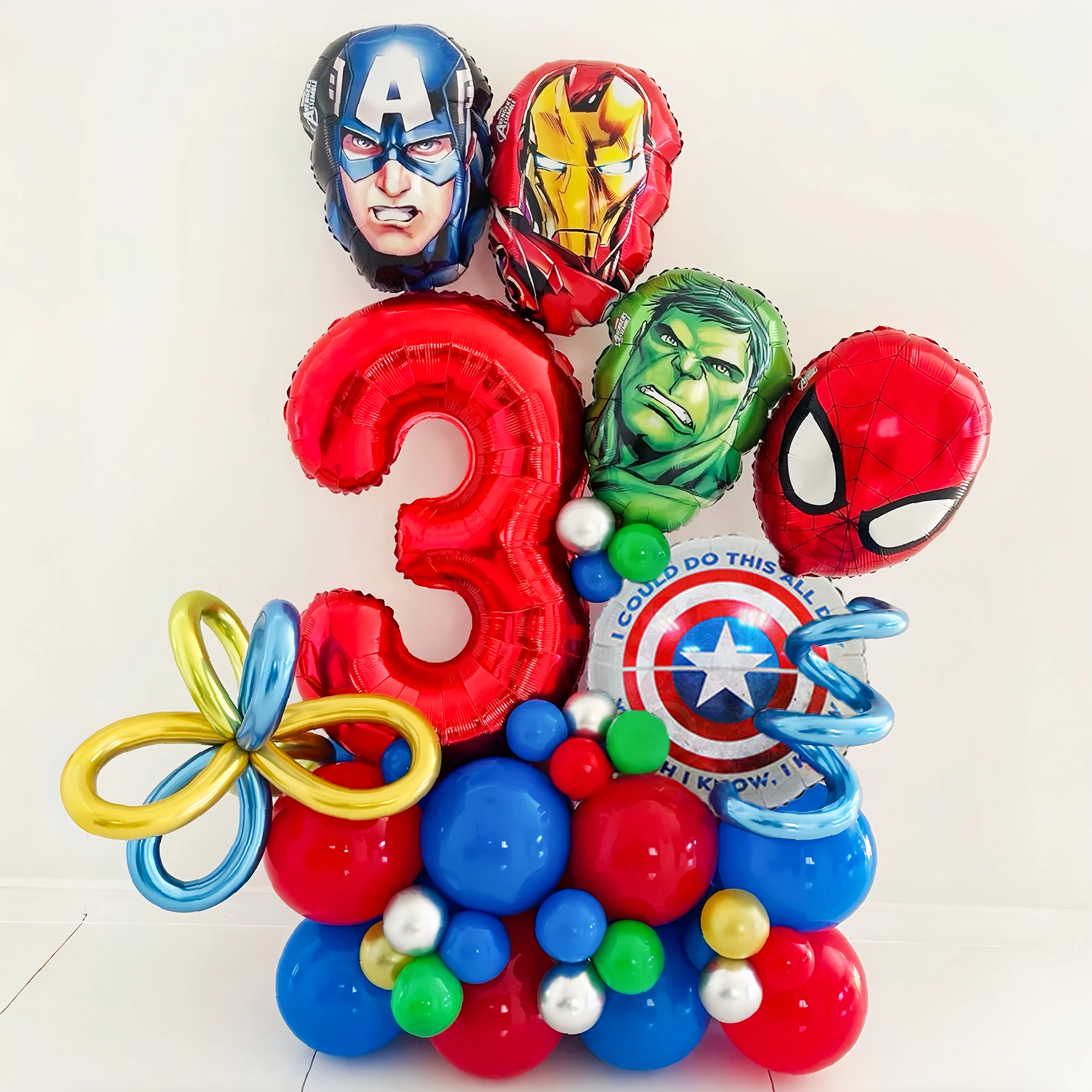 Ensemble de figurines de dessin animé, ballon en feuille de chiffres de 32 pouces pour fête d'anniversaire d'enfants, baby shower, grand événement, mariage, garçons, décorations du Nouvel An