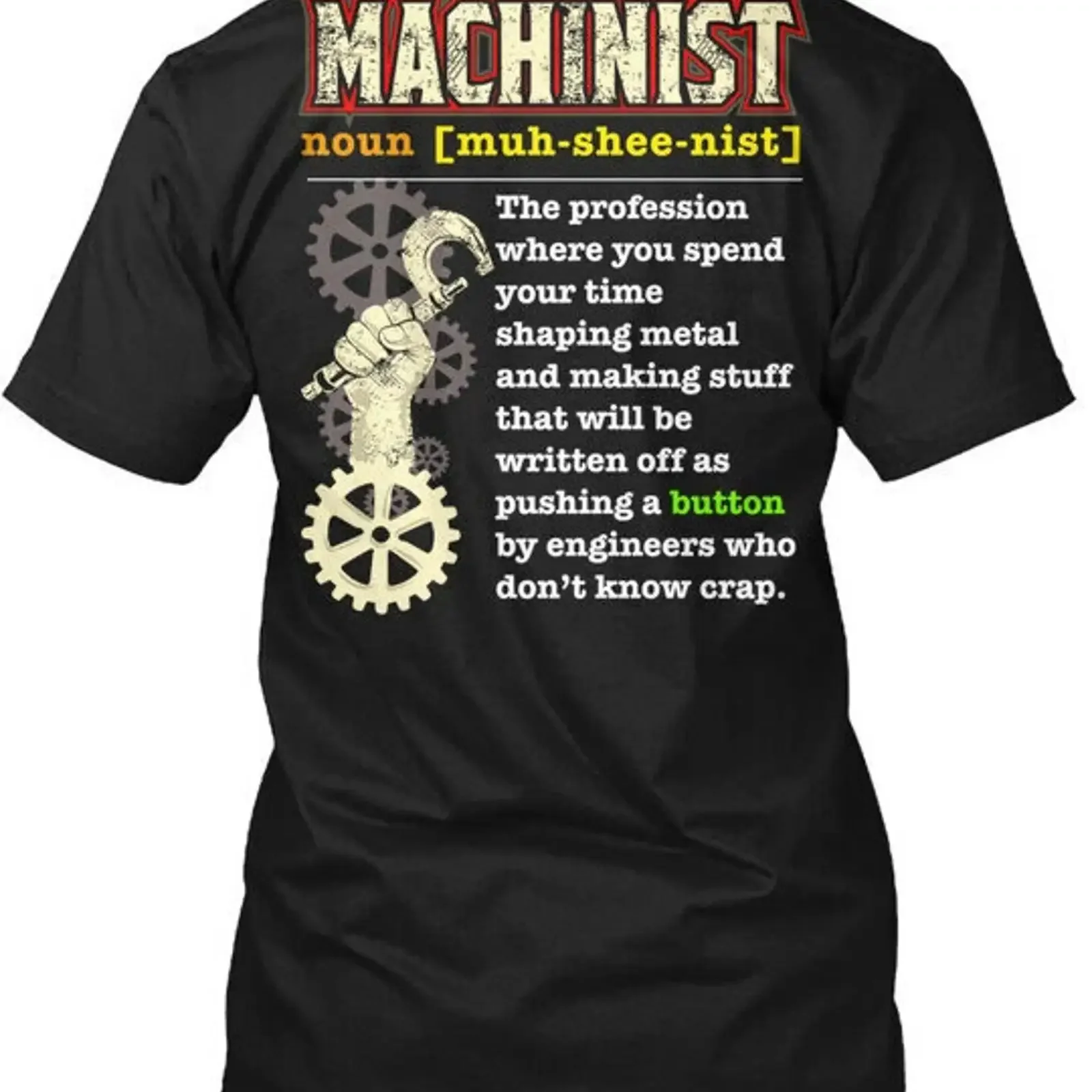 Machinist T Shirt Made in USA Size S to 5XL vintage Washed designer clothes streetwear graphic Unisex Breathable Stylish