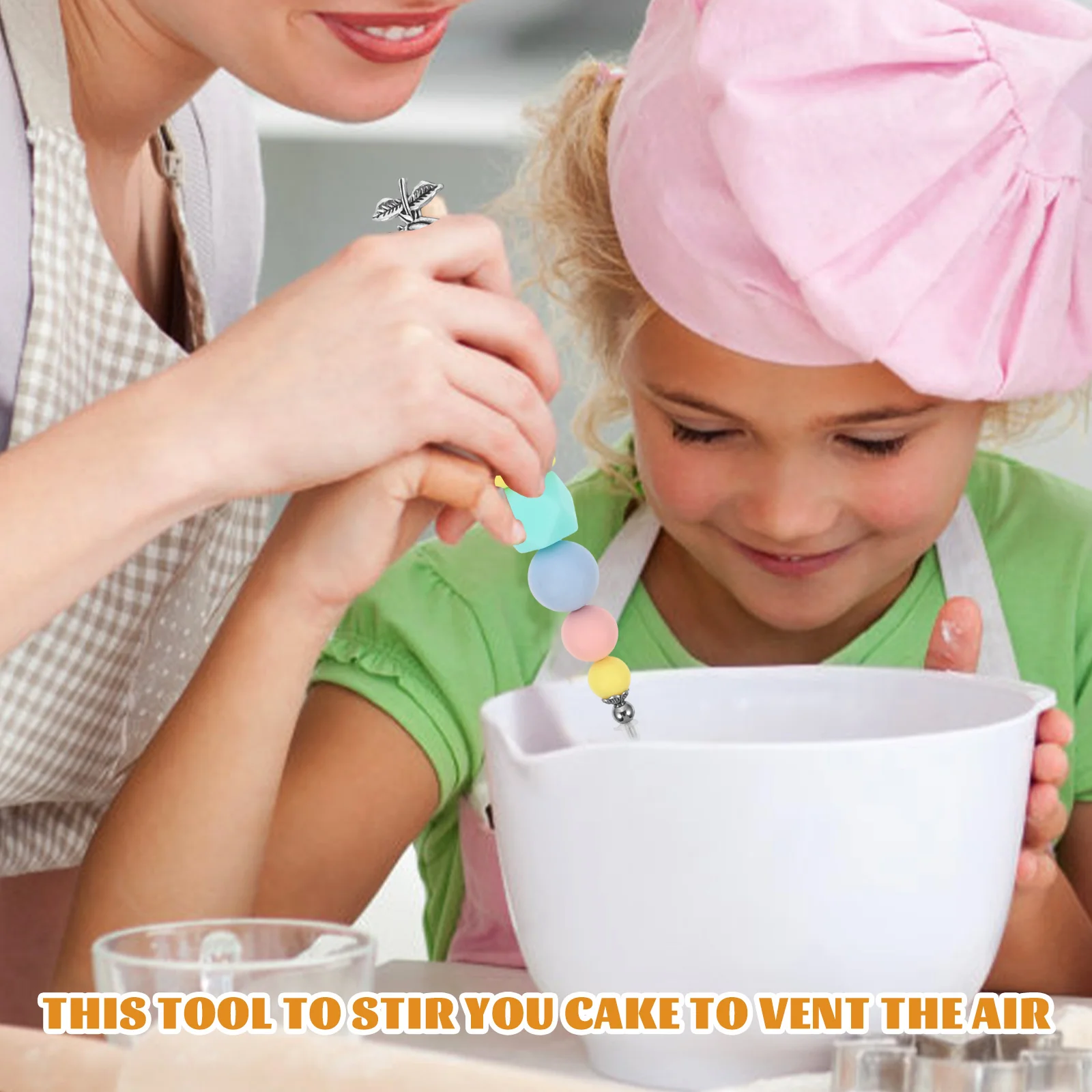 

Cake Stirring Needle Colorful Lovely Pendant Design Safe Tip Protective Lid Baking Cake Biscuit Making Scribe Cookie Scribe Tool