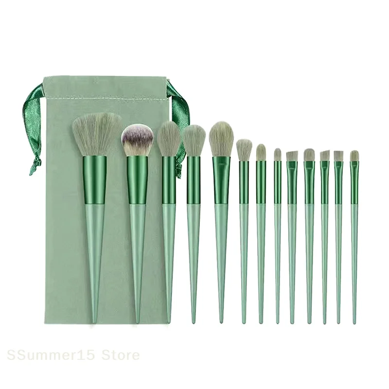 【R】8/13PCSMakeup Brush Set Fluffy Professiona Cosmetic Foundation Powder Eyeshadow Kabuki  Make Up Brush Beauty Tool Makeup
