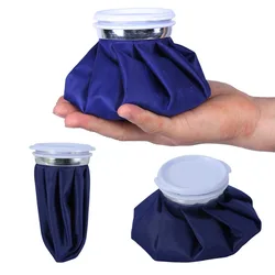 ISKYBOB-Paquete de hielo frío reutilizable, bolsa de agua caliente para lesiones, terapia de frío caliente y alivio del dolor, paquete de hielo azul y rosa, 6/9/11 pulgadas