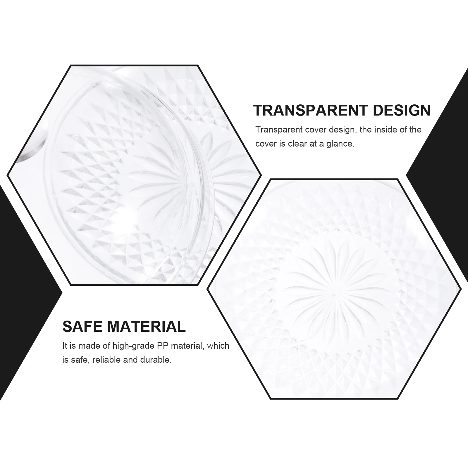 

1 set Cake Plate With Cover Dessert Serving Tray For Party Wedding Buffet Food Storage Plate Kitchen Dining Room Party Supply